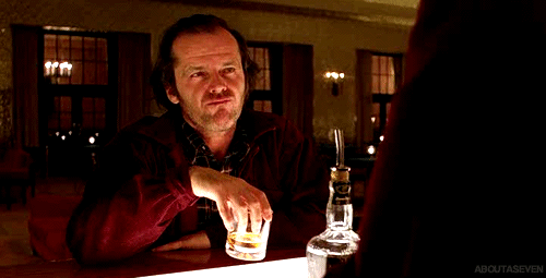 the shining whiskey gif, www.nerdatron.com, whiskey in sci-fi, fantasy, and comics